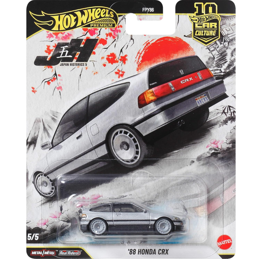 Hot Wheels Premium 1988 Honda CRX Japan Historics 5 hwmvJKF13