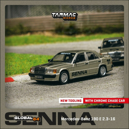 Tarmac Works Mercedes-Benz 190 E 2.3-16 Ayrton Senna Carrera del Campeón 1984 #11 - GLOBAL64