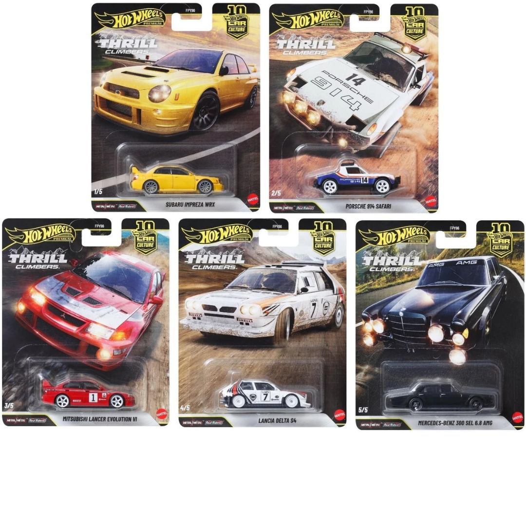 Hot Wheels Premium Thrill Climbers Serie Completa Ref 86Q