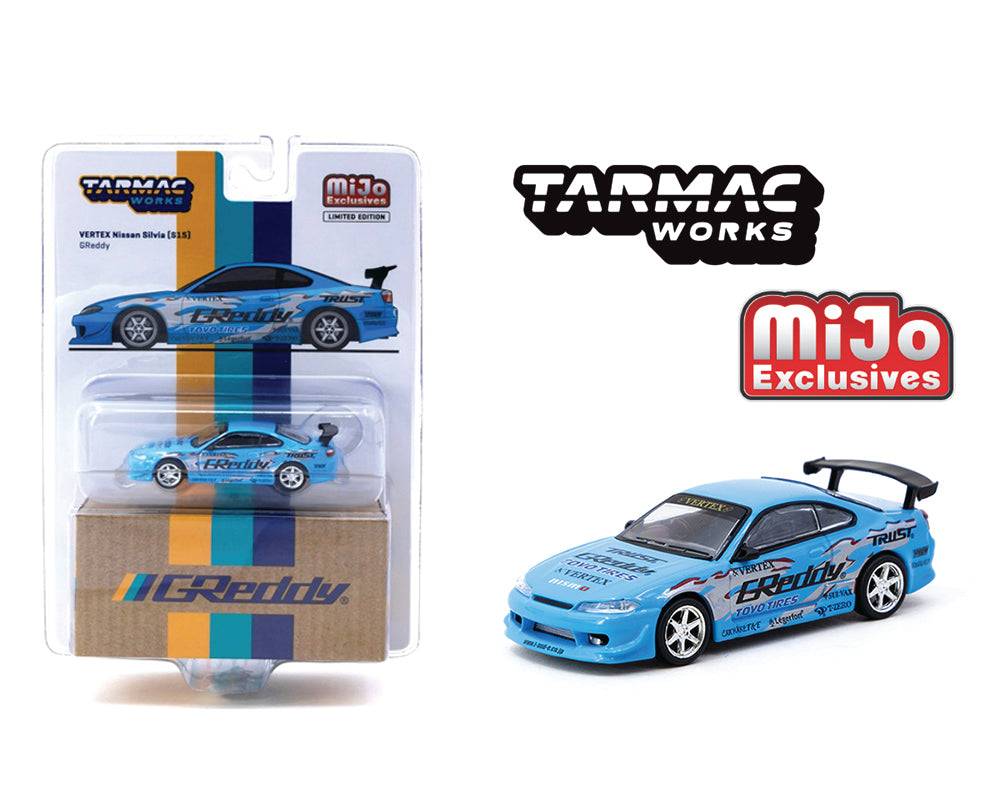 TARMAC WORKS Nissan Silvia S15 GReddy VERTEX a escala 1/64 de Tarmac Works - Edición especial Mijo - GLOBAL64