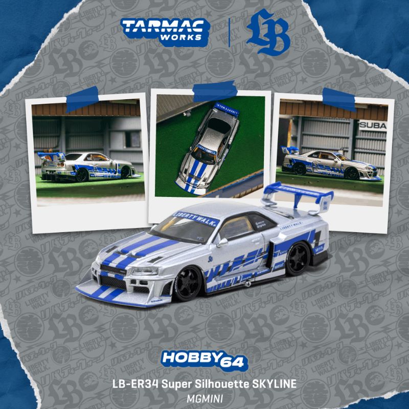 ***PREORDER *** LLEGADA APROXIMADA PRIMER TRIMESTRE 2027 *** Tarmac LB ER34 R34 Super Silhouette SKYLINE MGMINI – Nissan icon reimagined
