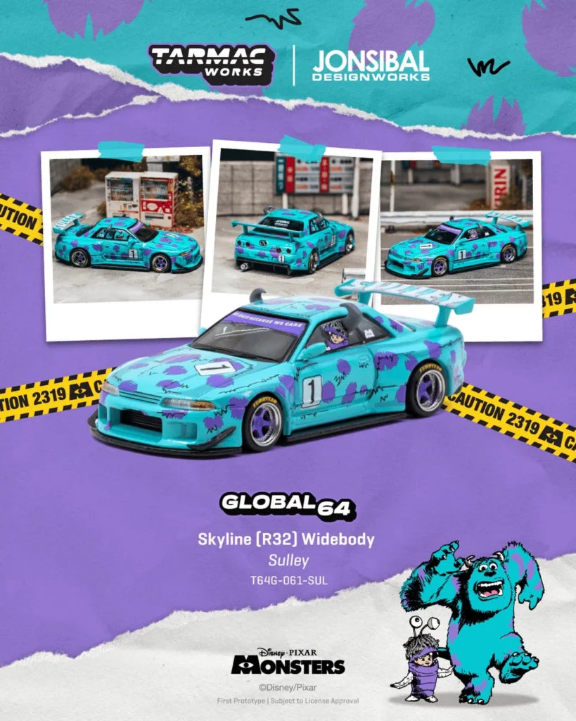 *** PREORDER *** TARMAC LLEGADA APROX MAYO 2027 ** PUEDE SUFRIR RETRASOS *** Skyline R32 Widebody - Designed by Jon Sibal Sulley MOUNSTROS S.A