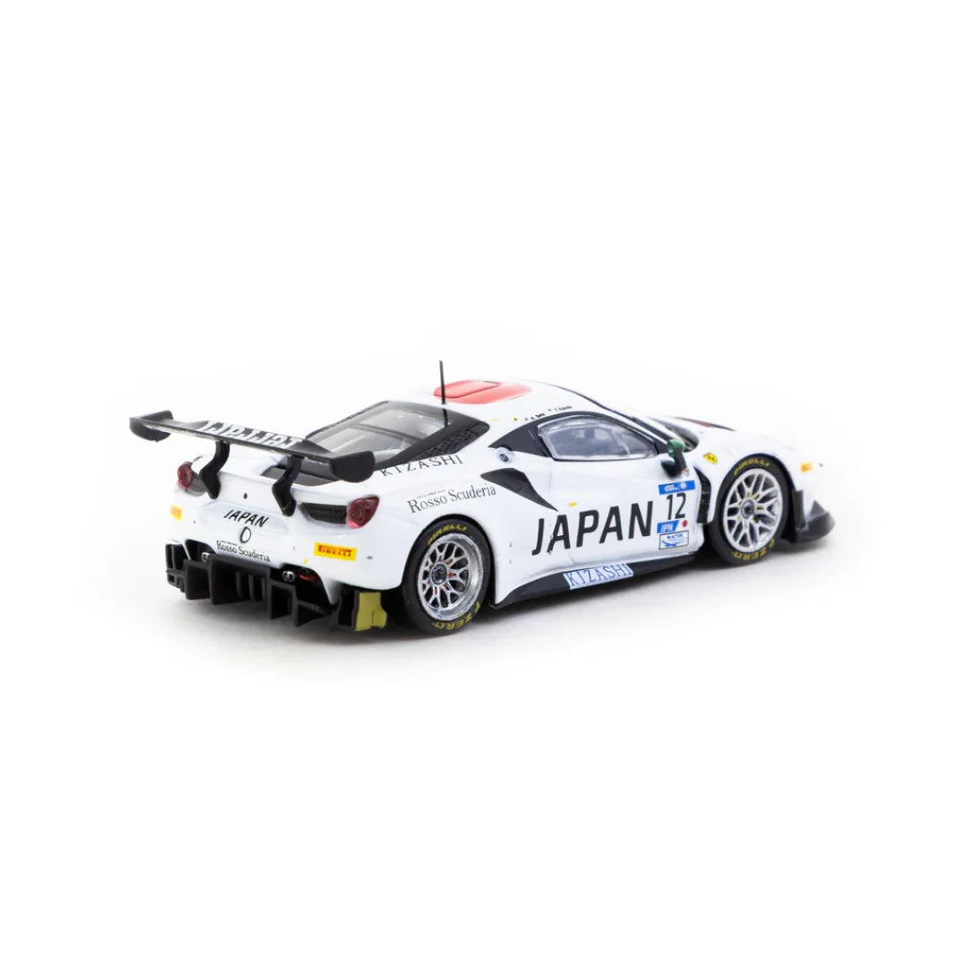 Tarmac Works 1.64  2018 Ferrari 488 GT3 FIA GT Nations Cup #12 T. Kondo / K. Seto White
