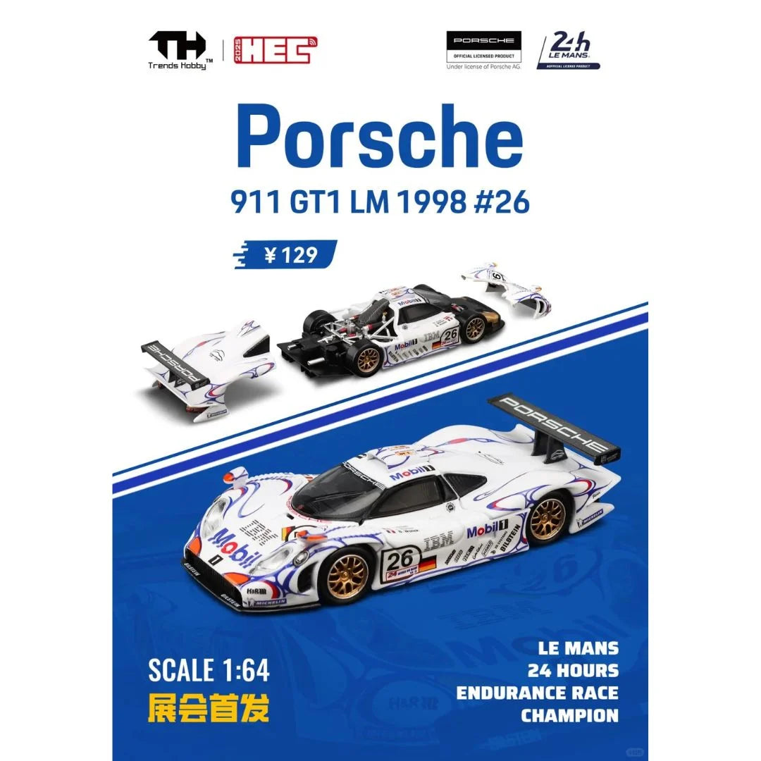 Trends Hobby 1.64  Porsche 911 GT1 LM #26 1998  TH241085 - Desmontable TH241085