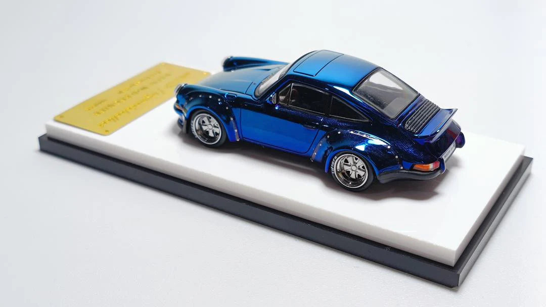 My Model Collect Porsche RWB 930 Chrome Blue 1.64 MMC640007D