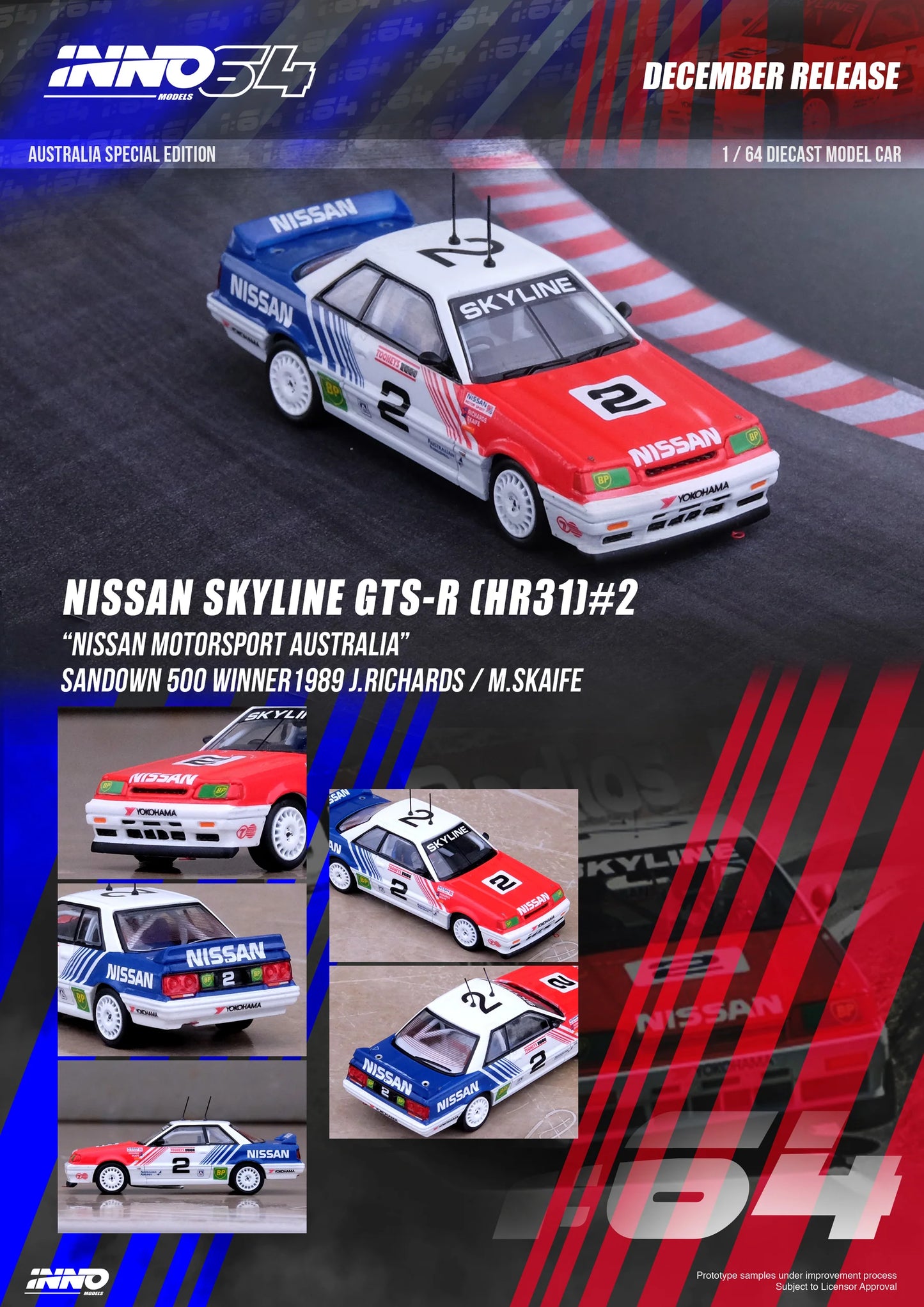 INNO64 1989 Nissan Skyline GTS R HR31 BP Nissan Motorsport Australia