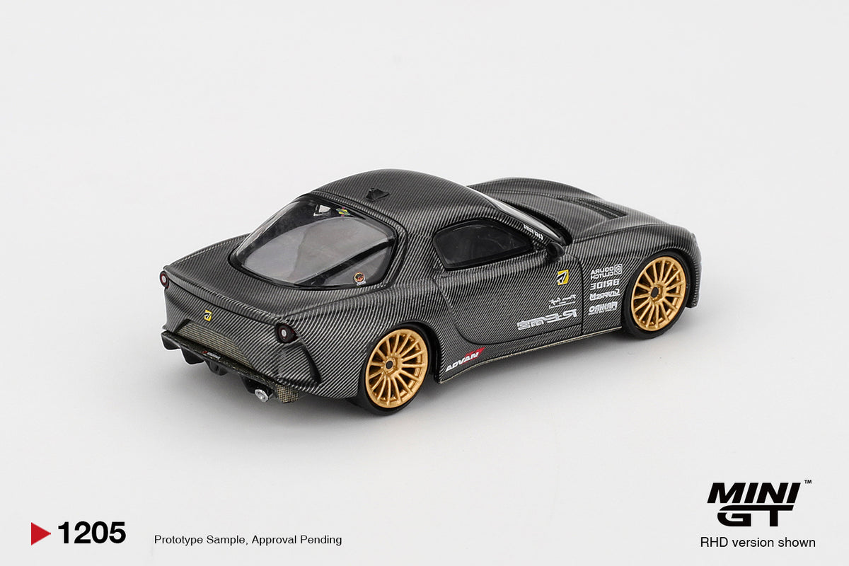MINI GT Mazda RX7 RE Amemiya Matsukiyo KOKU 3 Rotor NA-7 TAS 2025 Premio al mejor coche tuneado # 1205