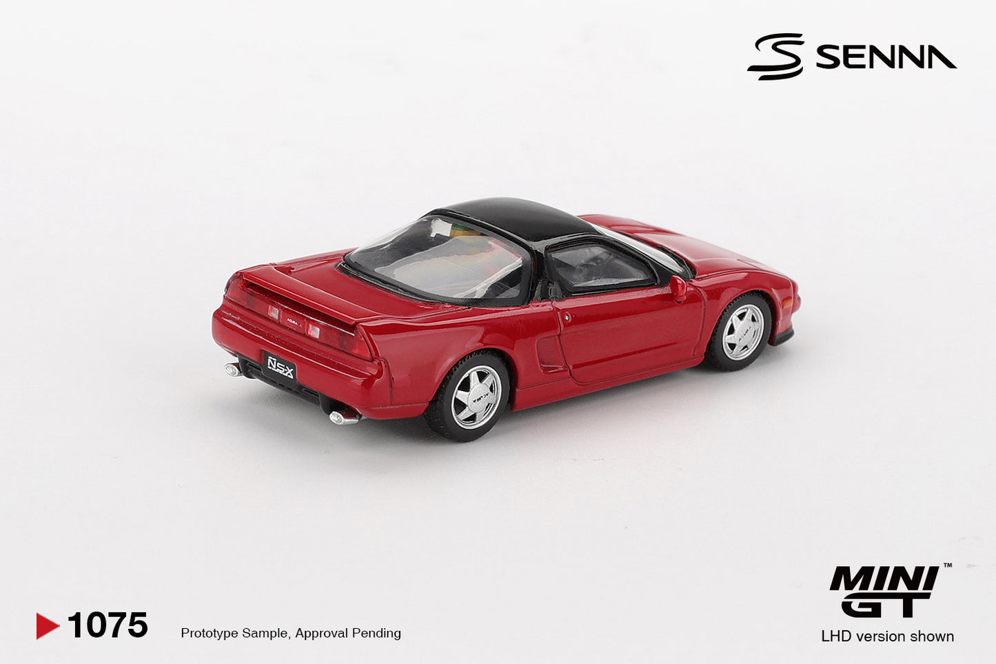 MINI GT HONDA NSX PROTOTYPE MIDSHIP SPORTS AYRTON SENNA W/ FIGURE 1989 # 1075