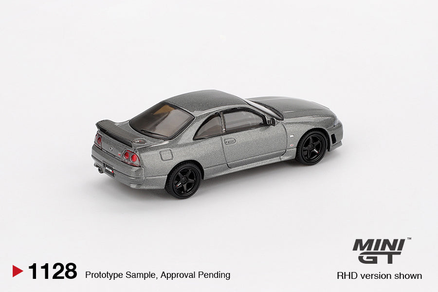 MINI GT NISSAN GTR R33 NISMO BCNR33 CRS DARK METAL GRAY 1993 # 1128