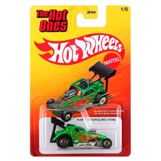 Hot Wheels Fiat 500 Topolino (1936) The Hot Ones Pintura Spectraflame SERIE EXCLUSIVA TARJET EEUU Serie Completa Básicos 8 Unidades Diecast Cars Chasis de Metal Basico