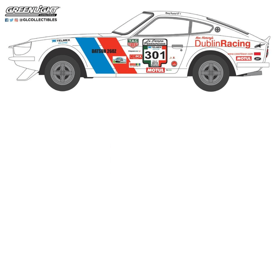 Datsun 240Z nº 301 "Panamericana de México 2015" (1970) Greenlight - Garage23