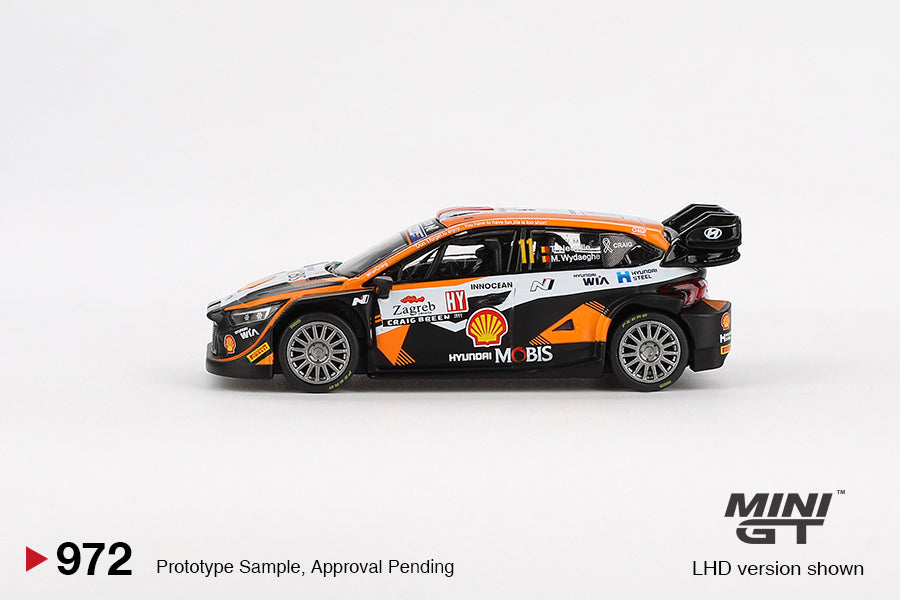 MINIGT HYUNDAI I20 N RALLY 1 #11 RALLY CROATIA 2023 # 972