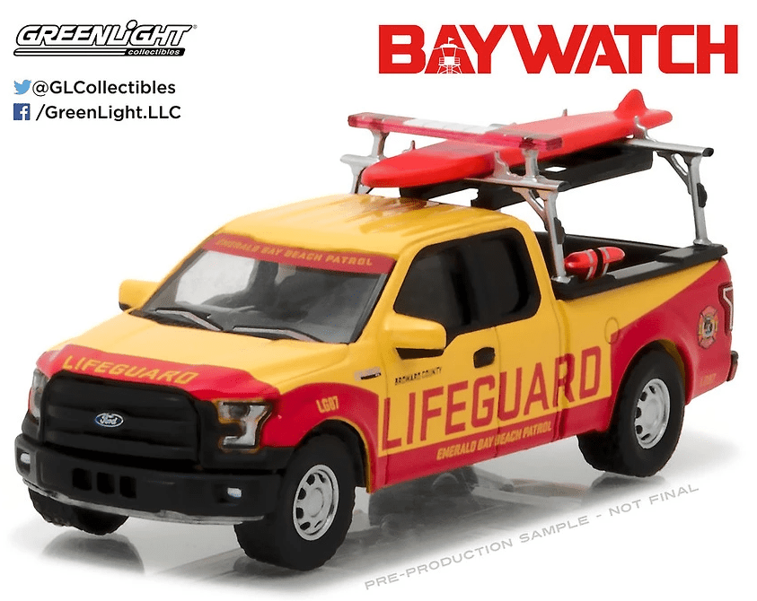 Ford F - 150 "Vigilantes de la playa" (2017) Greenlight 1/64 - Garage23