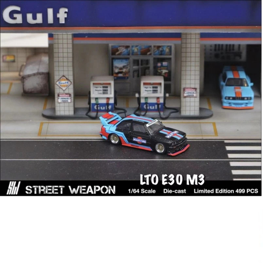 Street Weapon  BMW E30 Martini Negro/Rojo/Azul LIMITADO A 499 PIEZAS
