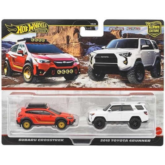 Hot Wheels Premium Pack 2 duo Subaru Crosstrek & 2018 Toyota 4Runner