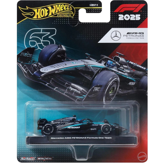 Hot Wheels Premium F1 Formula 1  Mercedez Benz George Russel Petronas # 63