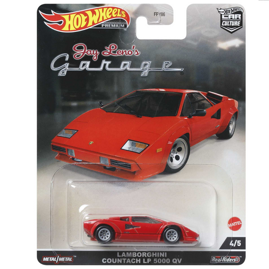 Hot Wheels Premium Lamborghini Countach LP 5000 QV Jay Lenon´s Garage