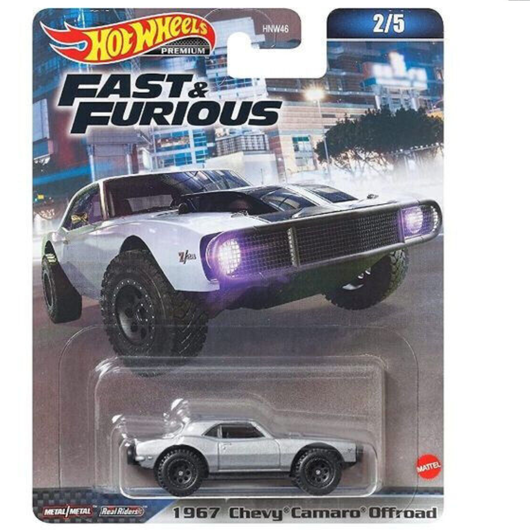 Hot Wheels Premium Chevrolet Camaro 1967 todoterreno - Fast and Furious