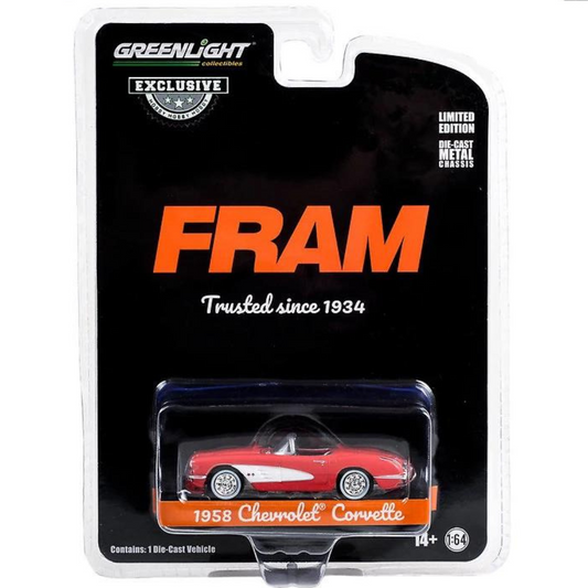 Chevrolet Corvette - FRAM OIL (1934) Greenlight 30388 escala 1/64