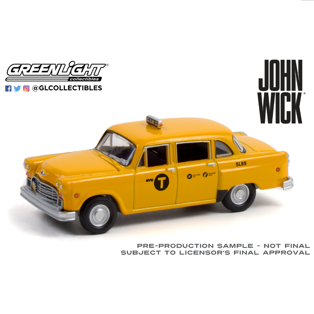 Taxi Checker Motors Marathon A11 de la pelicula John Wick: Chapter 3 - Greenlight 1/64