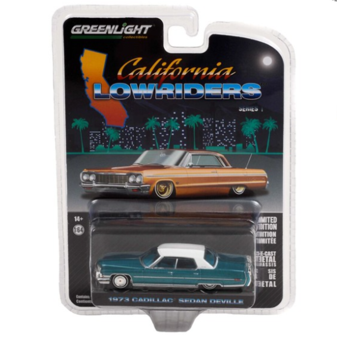 Cadillac Sedan deVille "Lowrider" (1973) Greenlight 63010F escala 1/64