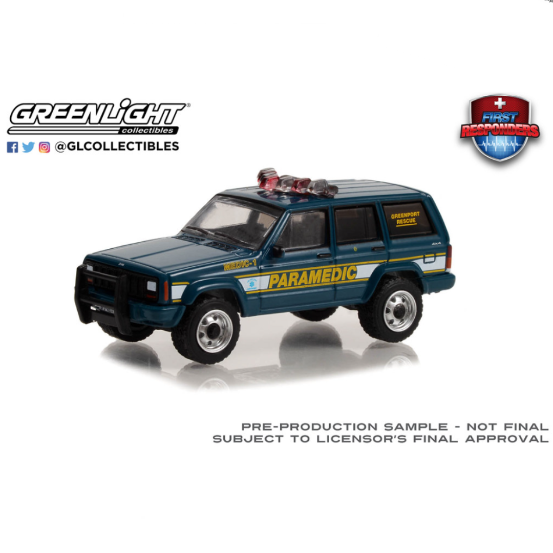 Jeep Cherokee - "Unidad de Paramédicos" (1998) Greenlight 1/64