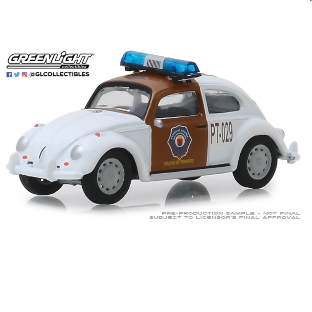 Volkswagen Beetle Policia de Tráfico de Chiapas Greenlight 1/64