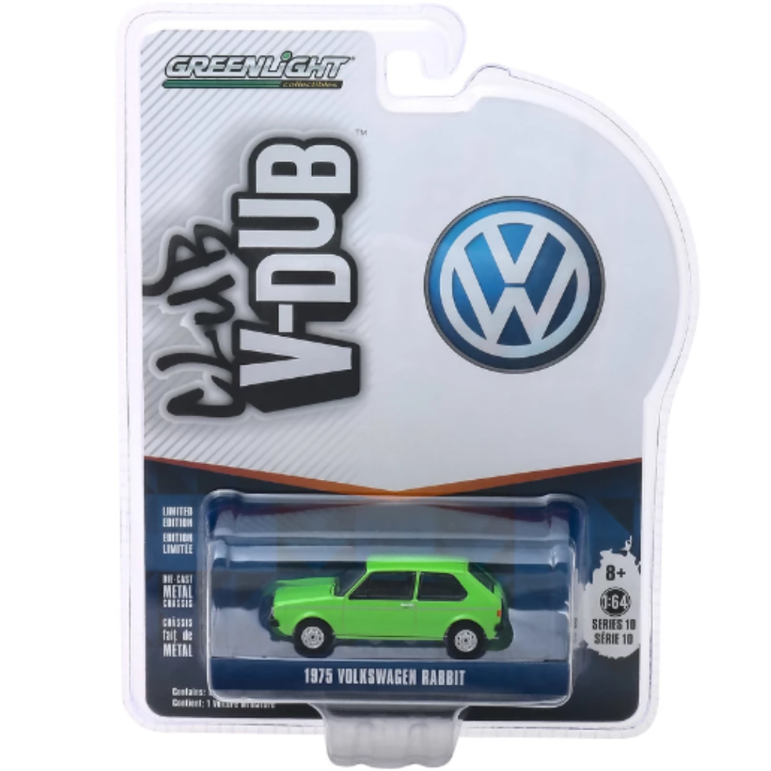 Volkswagen Rabbit - Rallye Green Vee Dub Series 10 Greenlight 1/64