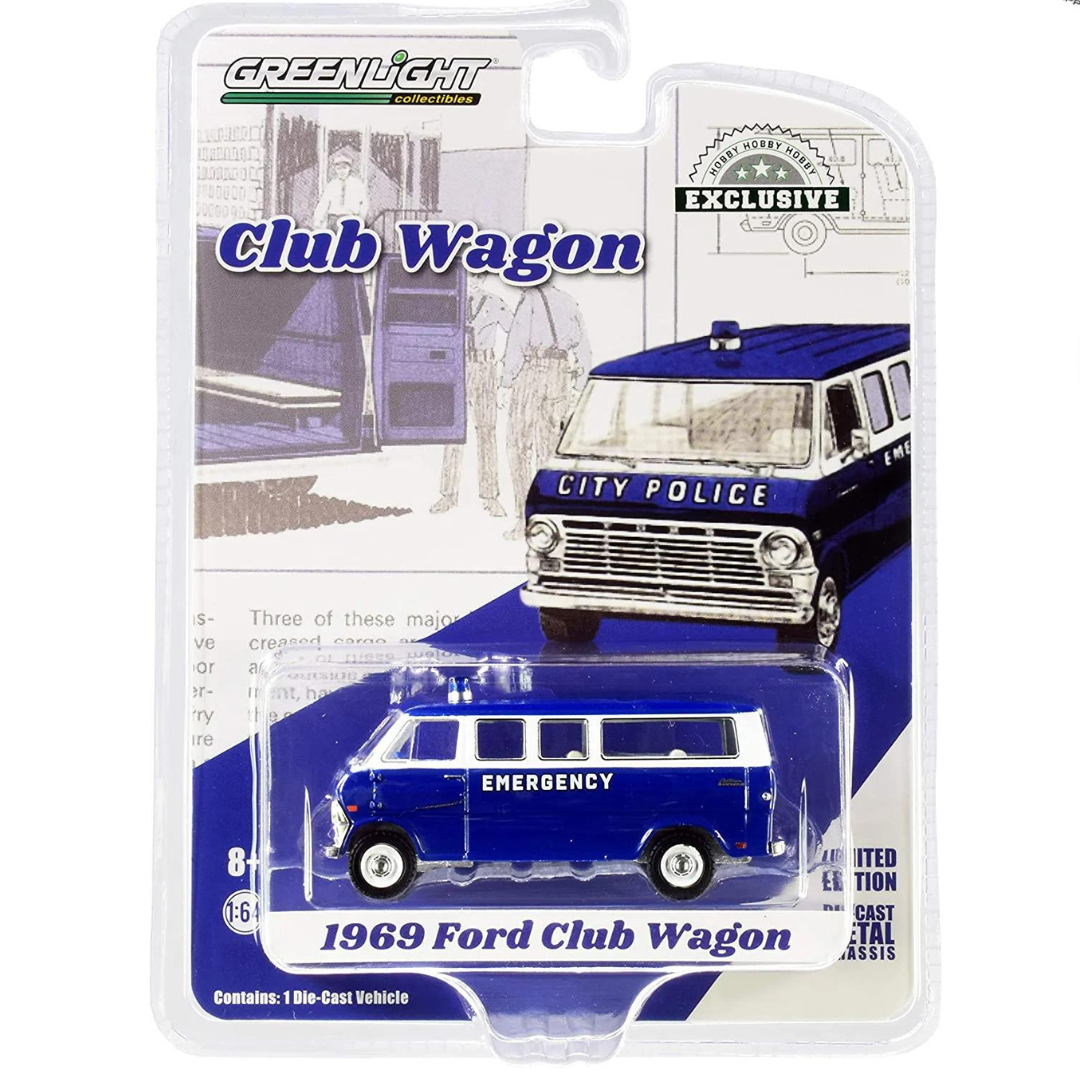 Fugoneta Ford Club Wagon "Policía" (1969) Greenlight 1/64