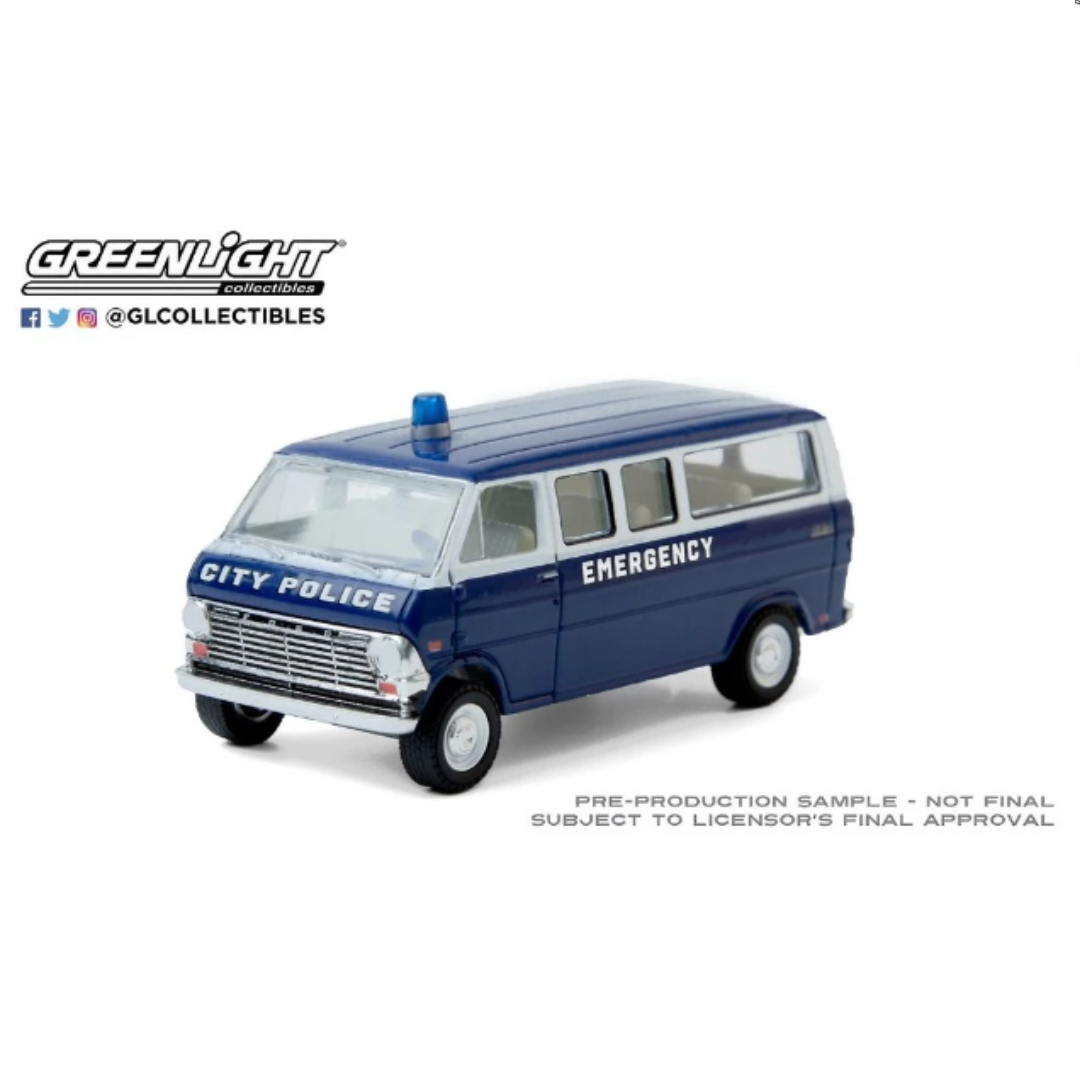 Fugoneta Ford Club Wagon "Policía" (1969) Greenlight 1/64