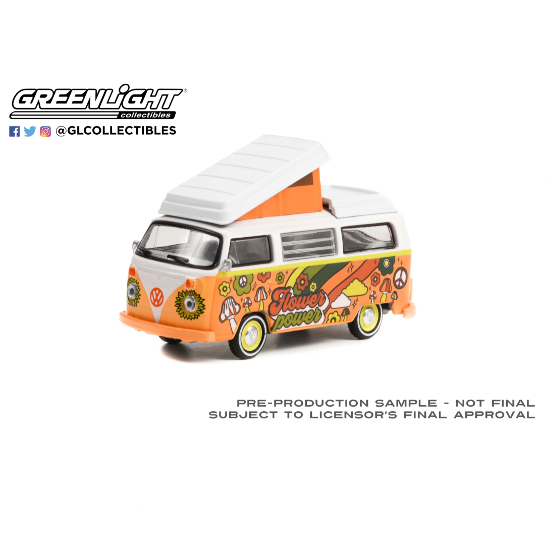 Volkswagen Type 2 Westfalia (1973) Campmobile "Vee Dub Series 14" Greenlight 1/64