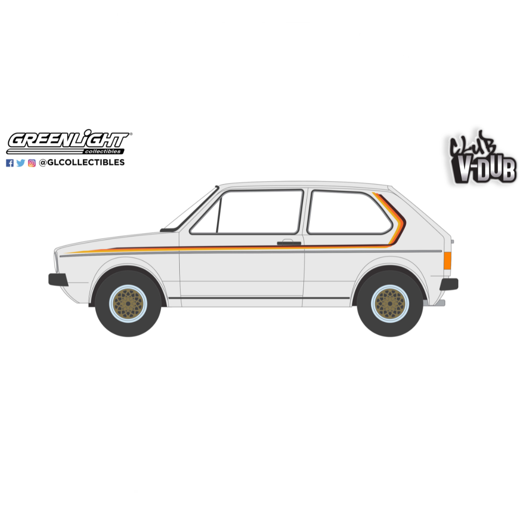 Volkswagen VW Golf (1975) Custom Stripes "Vee Dub Series 14" Greenlight 1/64