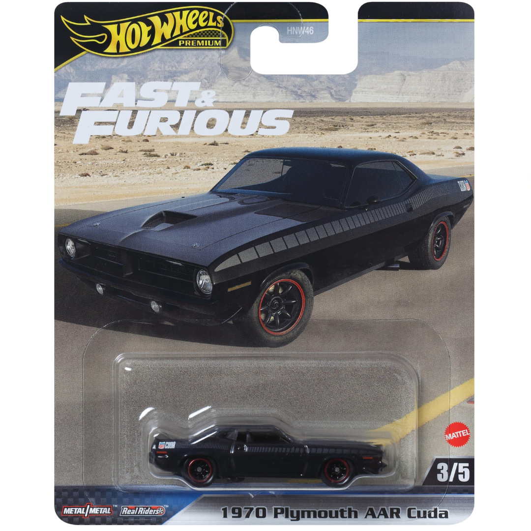 Hot Wheels Premium Plymouth Cuda AAR Fast And Furious