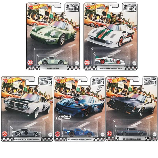 Caja Completa Hot Wheels Premium Boulevard #26 #27 #28 # 29 #30