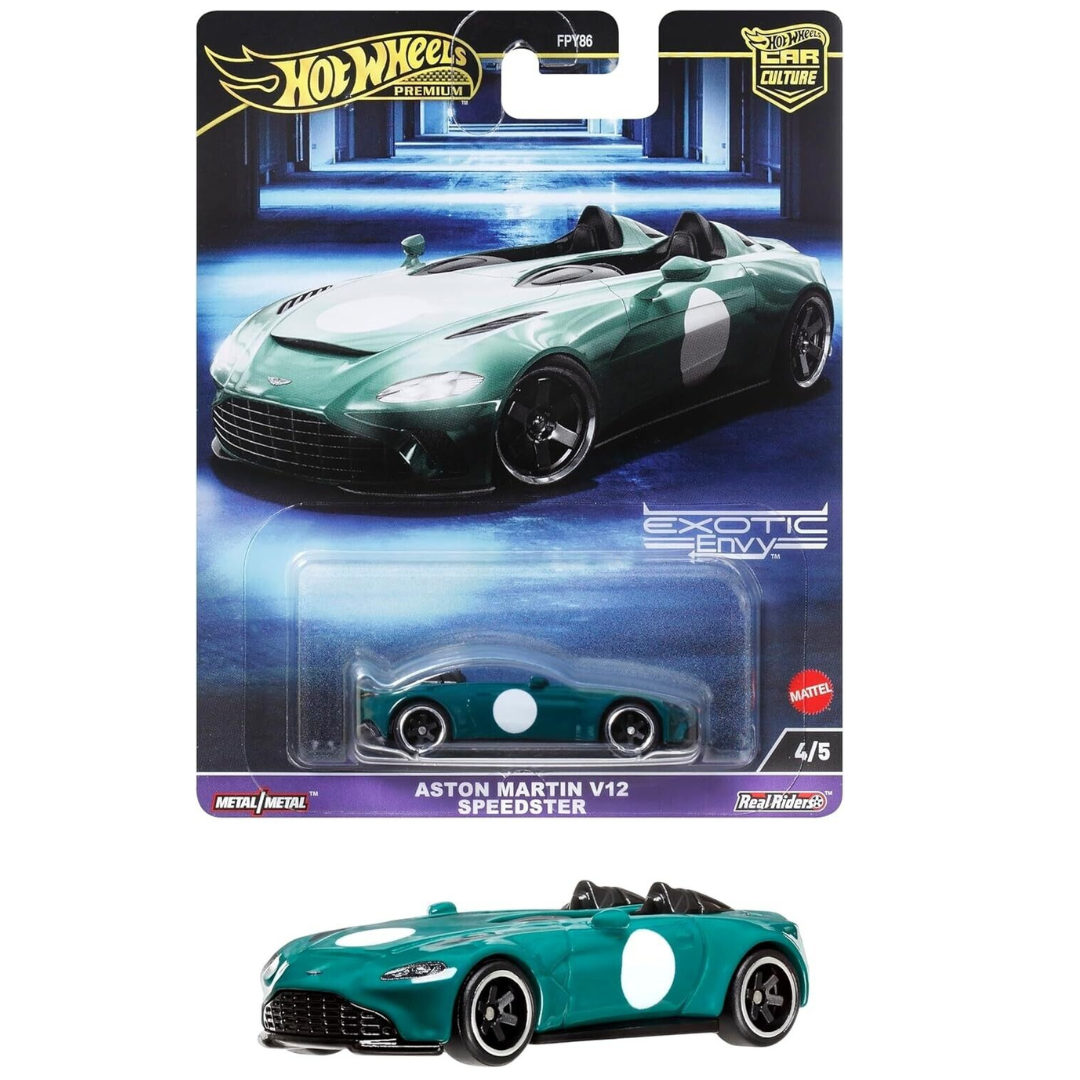 Hot Wheels Premium Aston Martin V12 Speedster Exotic Envy