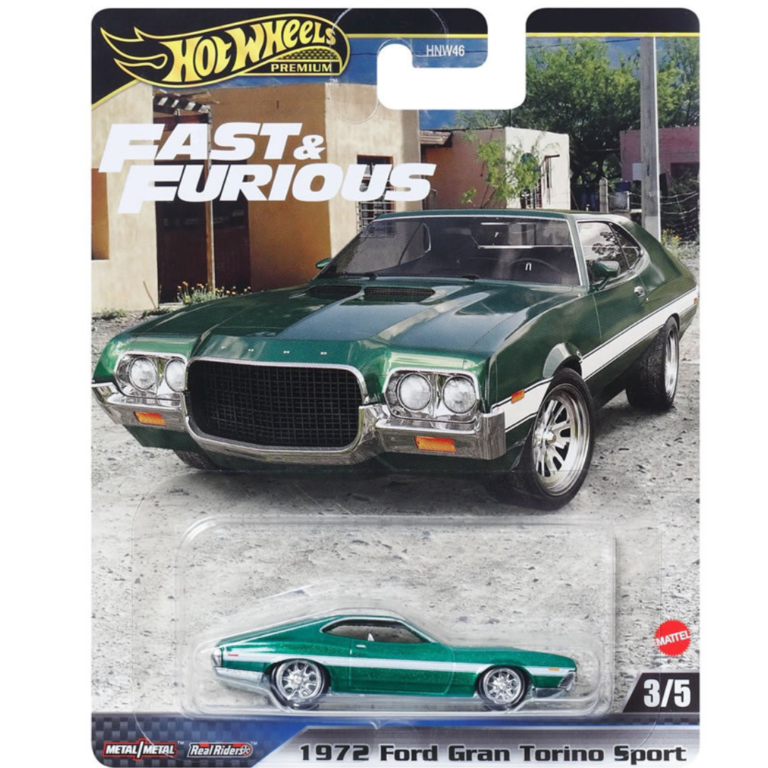 Hot Wheels Premium Ford Gran Torino Sport Rápido y Furioso