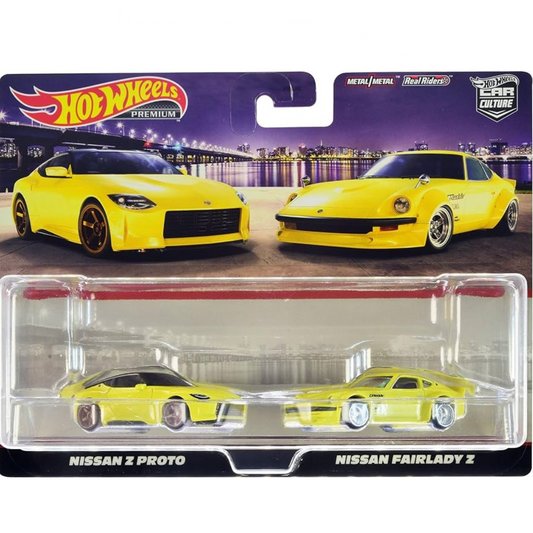 Hot Wheels Premium Dúo Pack 2 Nissan Z Proto Nissan Fairlady Z Car culture