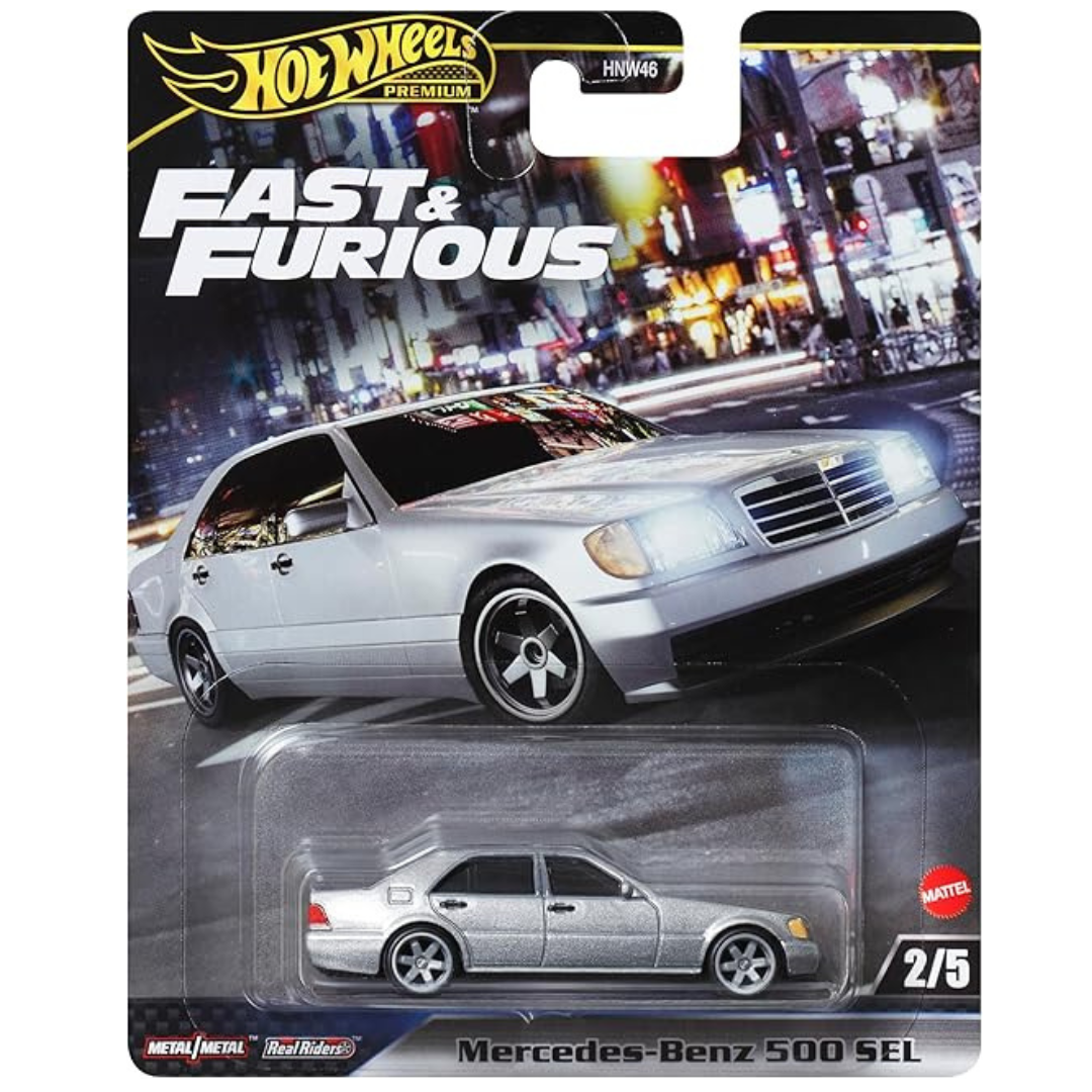 Hot Wheels Premium Mercedes Benz 500 SEL Fast and Furious hwmvHRT94