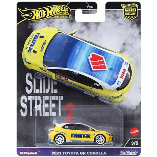 Hot Wheels Premium 2023 Toyota GR Corolla Slide Street