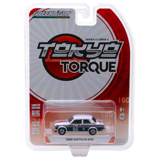 Datsun 510 nº 95 Bob Leitzinger (1969) Tokyo Torque Greenlight