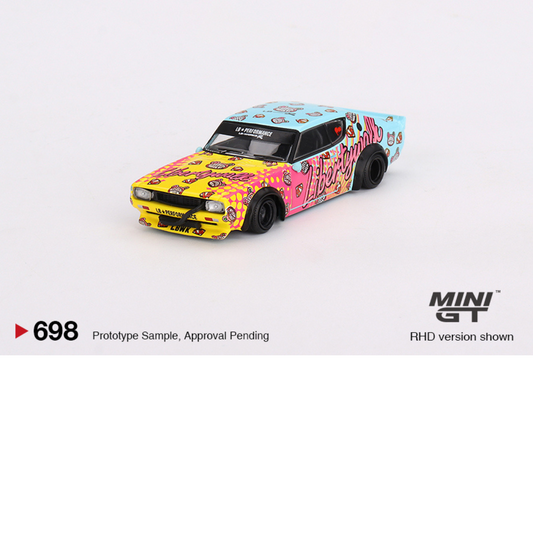MiniGT NISSAN SKYLINE KENMERI LIBERTY WALK LBWK KUMA 1973 # 698