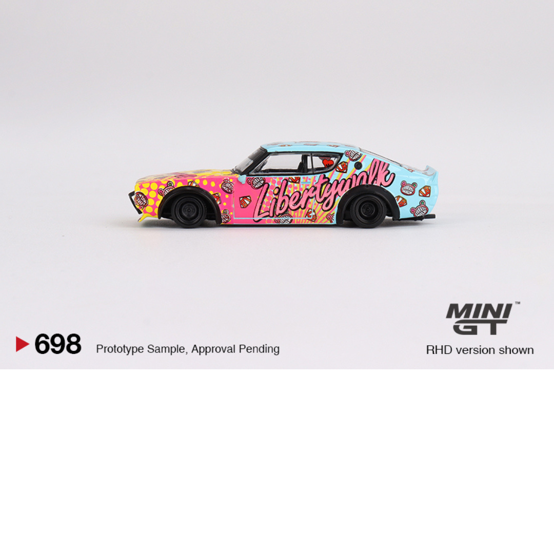 MiniGT NISSAN SKYLINE KENMERI LIBERTY WALK LBWK KUMA 1973 # 698