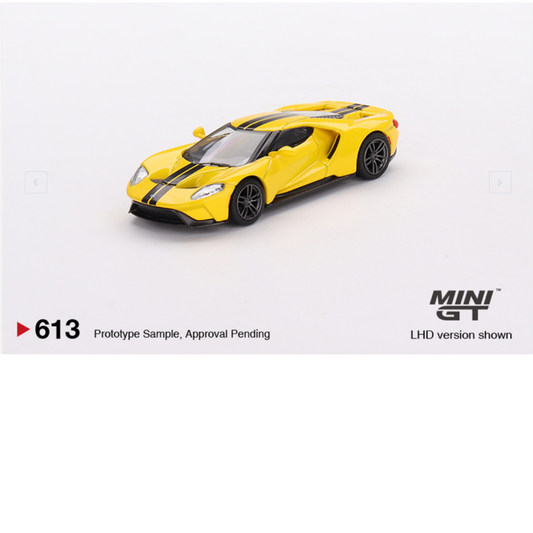 MiniGT FORD GT TRIPLE YELLOW 2017