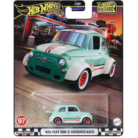 Hot Wheels Premium Fiat 500 D años 60 Boulevard # 97