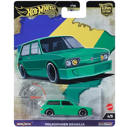 Hot Wheels Premium Volkswagen Brasilia World Tour Car Culture