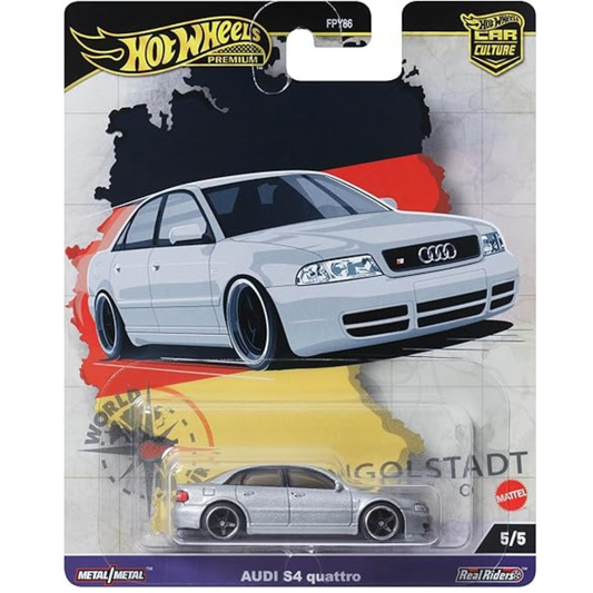 Hot Wheels Premium Audi S4 Quattro World Tour Car Culture