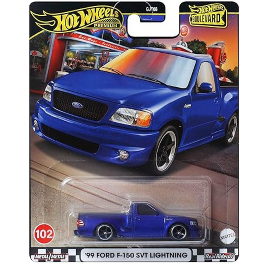 Hot Wheels Premium '99 Ford F-150 SVT Lightning Boulevard #102