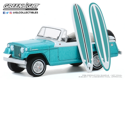 Kaiser Jeep Jeepster con tablas de Surf (1968) Greenlight 1/64