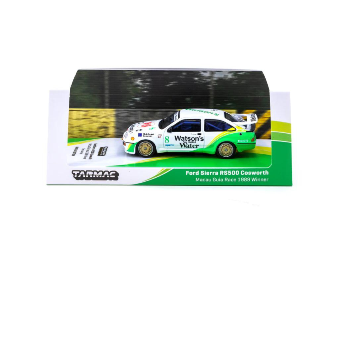 Tarmac Works 1/64 Ford Sierra RS500 Cosworth Macau Guia Race 1989 #8 Ganador - HOBBY64