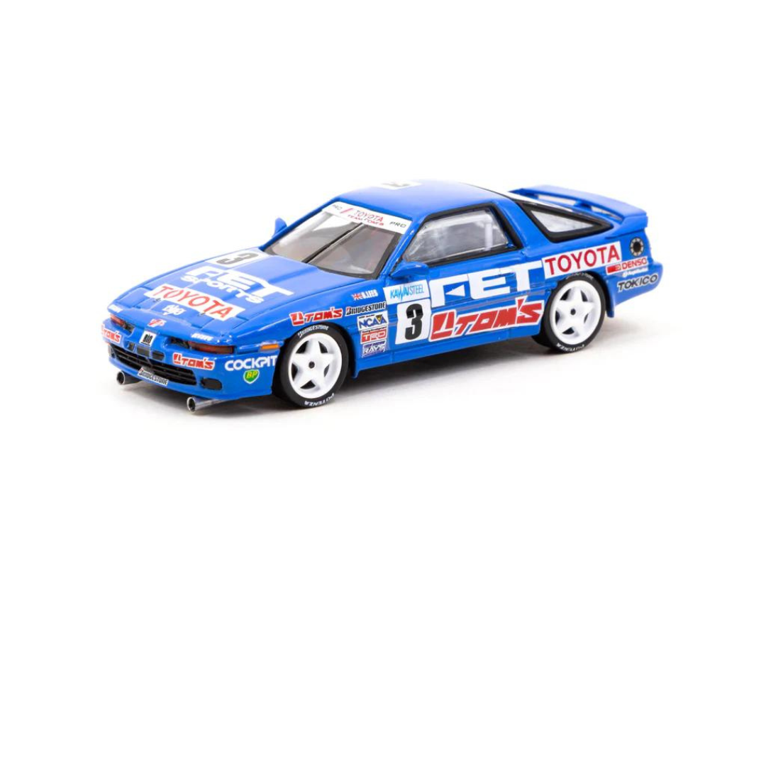 Toyota Supra Turbo (MA70) de Tarmac Works a escala 1/64, Macau Guia Race 1989 n.º 3: edición especial del GP de Macao 2023 - HOBBY64